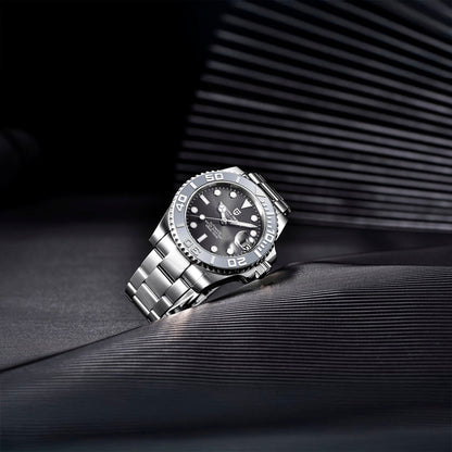 PGN Design Salzburg Gray steel watch - product photo
