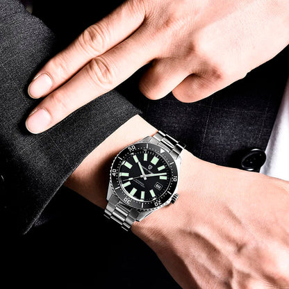 PGN Design Scout Silver Black silver watch - product photo