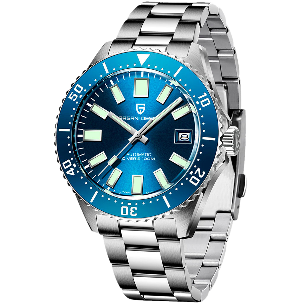 PGN Design Scout Silver Blue blue watch - product photo