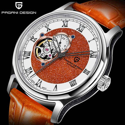 PGN Design Strasbourg Orange steel watch - product photo