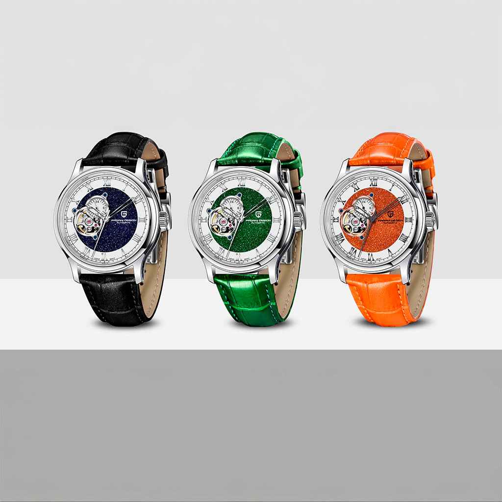 PGN Design Strasbourg Orange steel watch - product photo