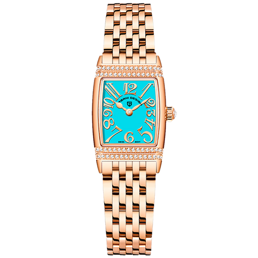 PGN Design Sunflower Gold Blue gold watch - product photo