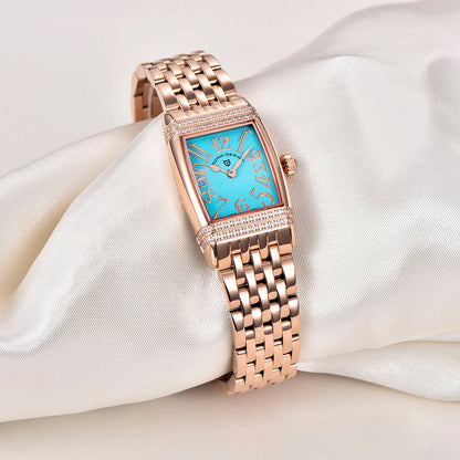 PGN Design Sunflower Gold Blue gold watch - product photo