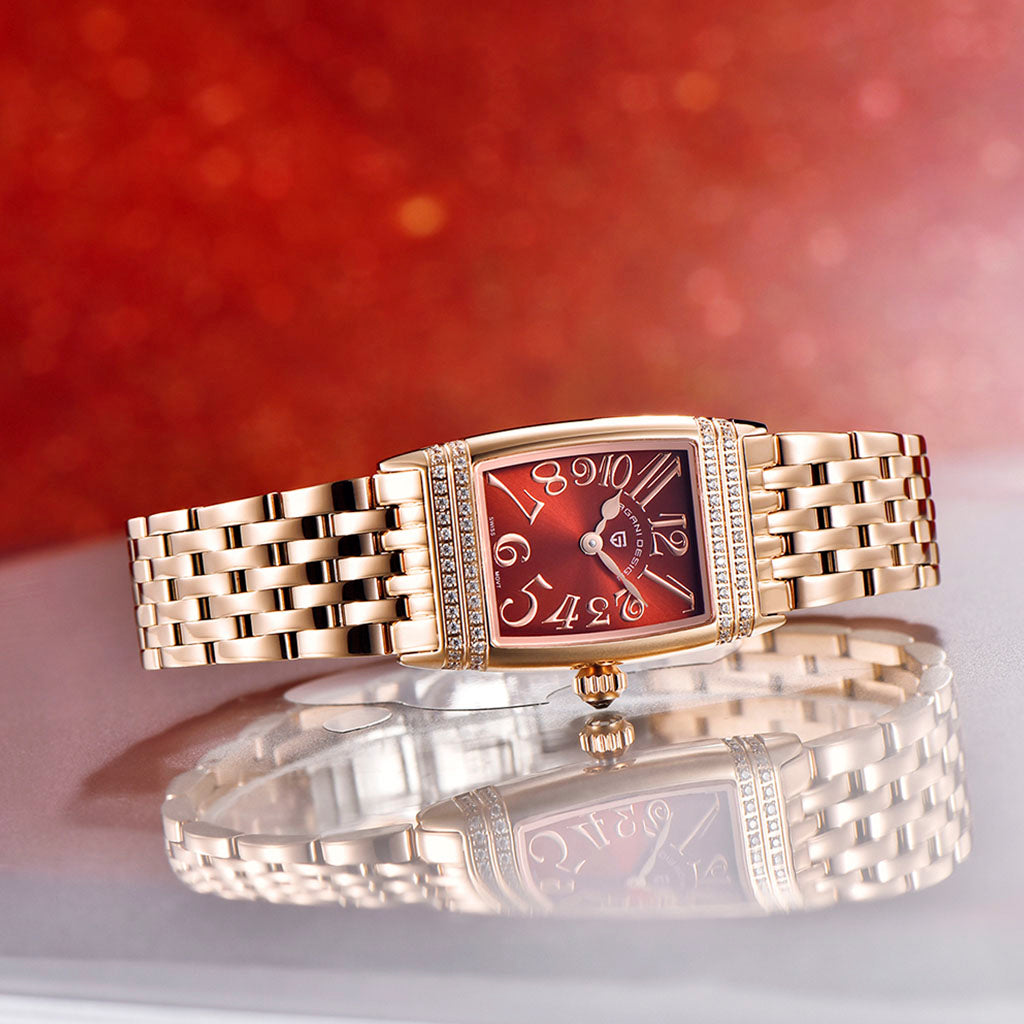 PGN Design Sunflower Gold Red red watch - product photo