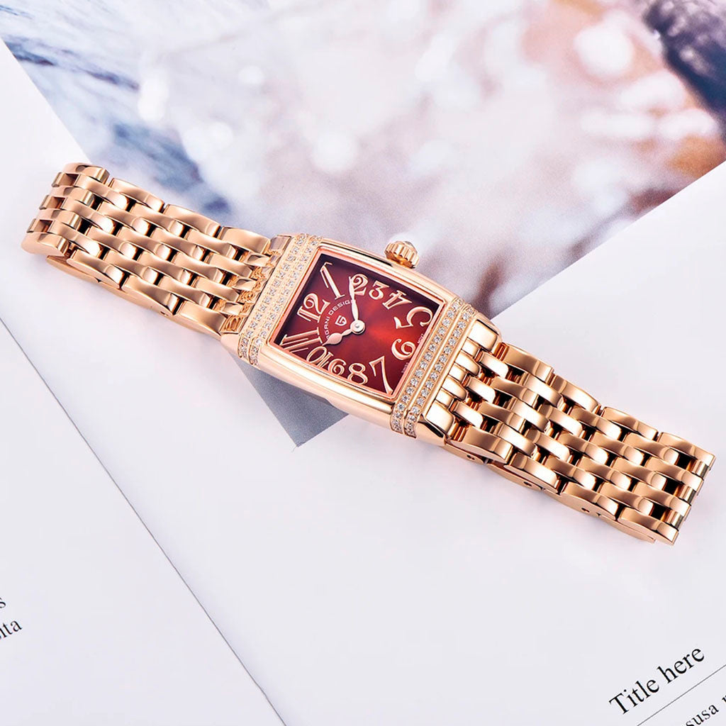 PGN Design Sunflower Gold Red red watch - product photo