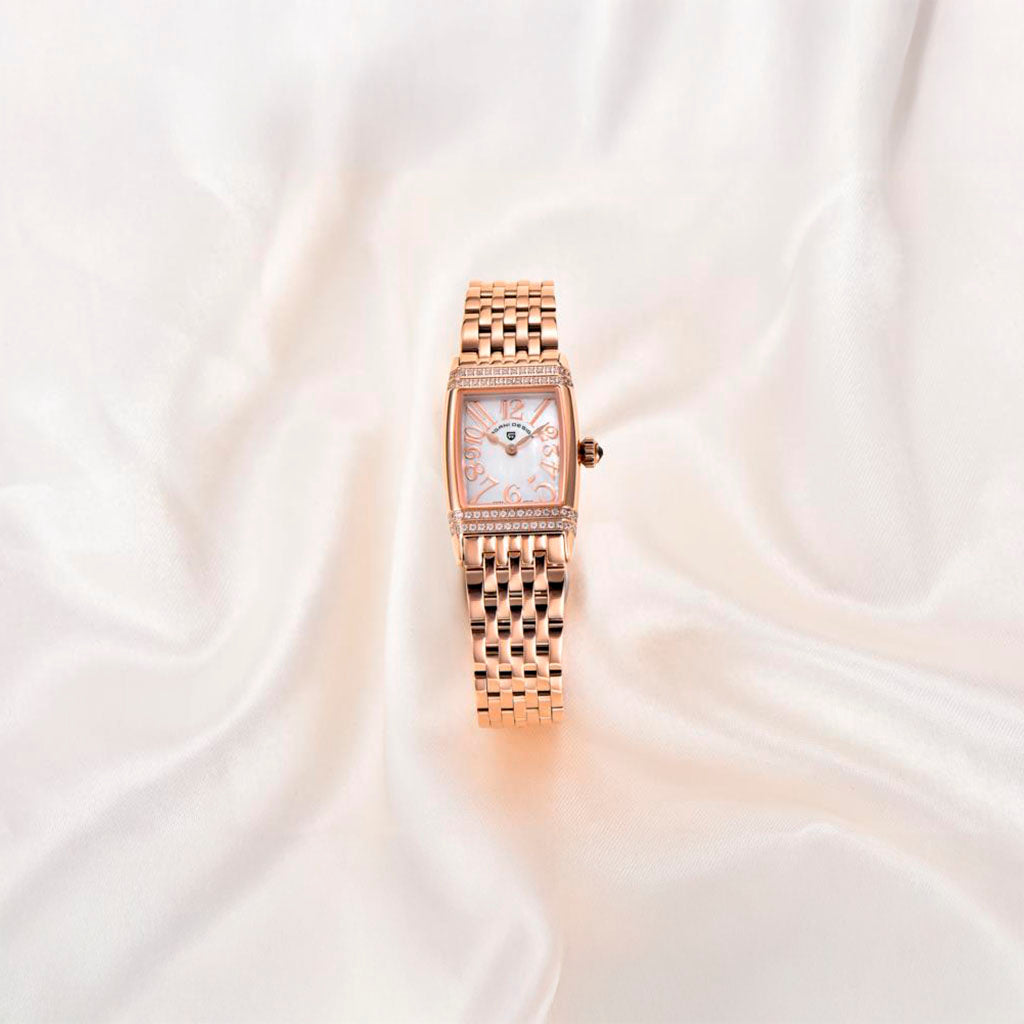 PGN Design Sunflower Gold White gold watch - product photo