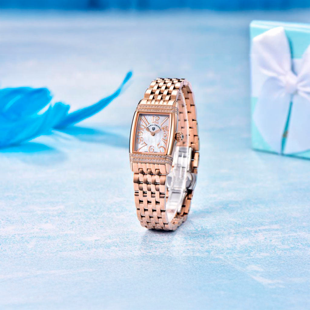 PGN Design Sunflower Gold White gold watch - product photo