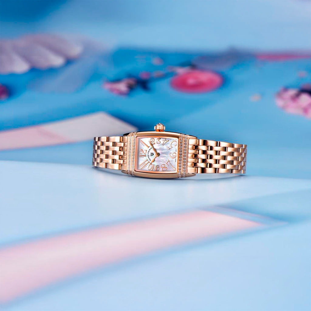 PGN Design Sunflower Gold White gold watch - product photo