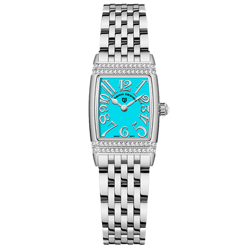 PGN Design Sunflower Silver Blue blue watch - product photo