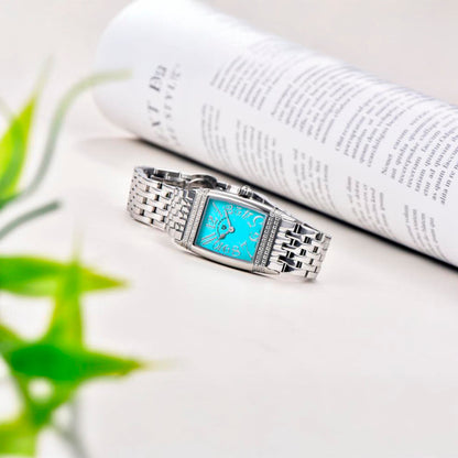 PGN Design Sunflower Silver Blue blue watch - product photo