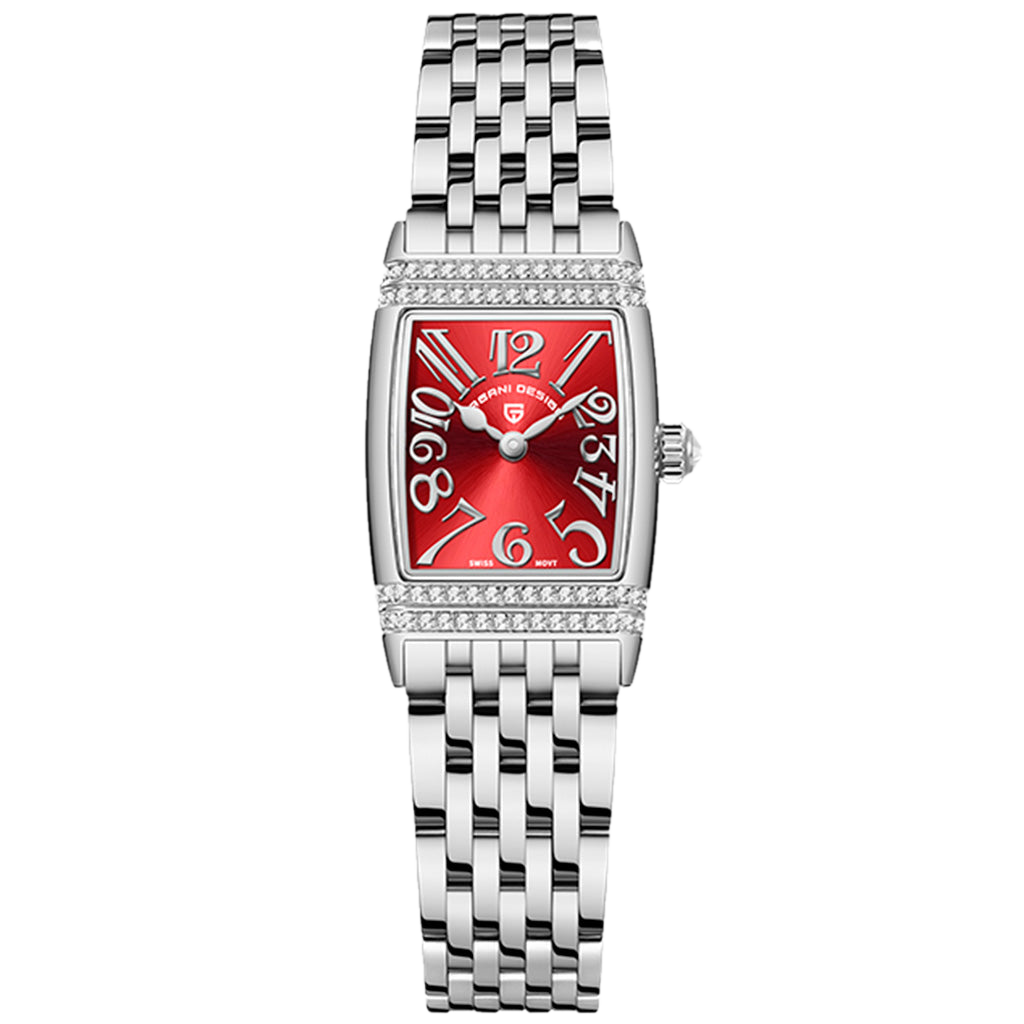 PGN Design Sunflower Silver Red red watch - product photo