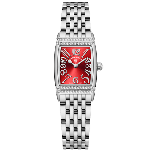PGN Design Sunflower Silver Red red watch - product photo