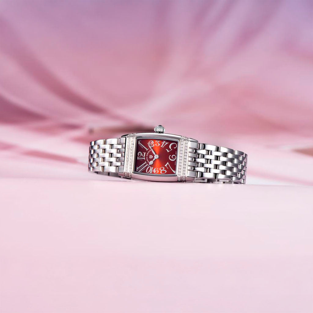 PGN Design Sunflower Silver Red red watch - product photo
