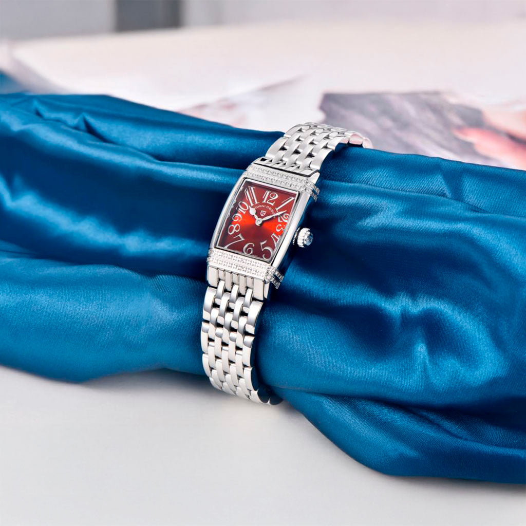 PGN Design Sunflower Silver Red red watch - product photo