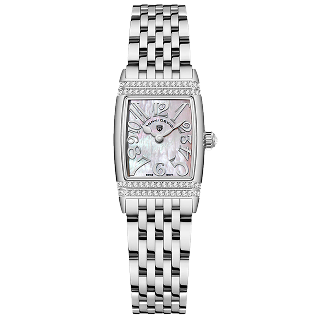 PGN Design Sunflower Silver White white watch - product photo