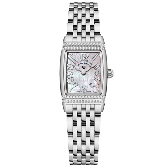 PGN Design Sunflower Silver White white watch - product photo