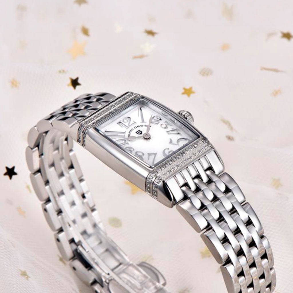 PGN Design Sunflower Silver White white watch - product photo