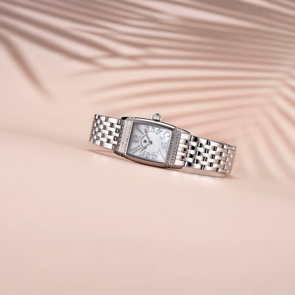 PGN Design Sunflower Silver White white watch - product photo