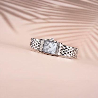 PGN Design Sunflower Silver White white watch - product photo