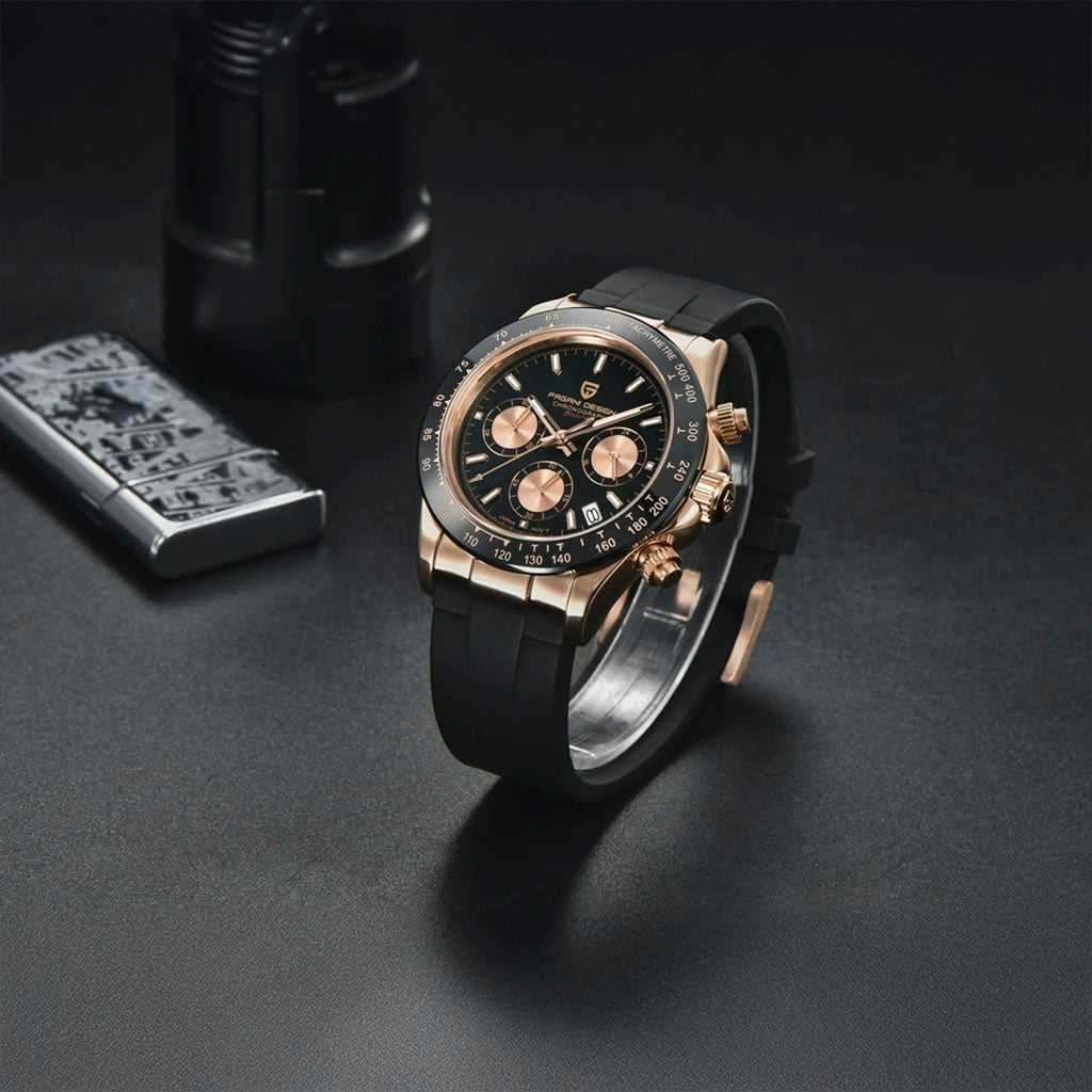 PGN Design Veraci Black Gold Sport Edition gold watch - product photo
