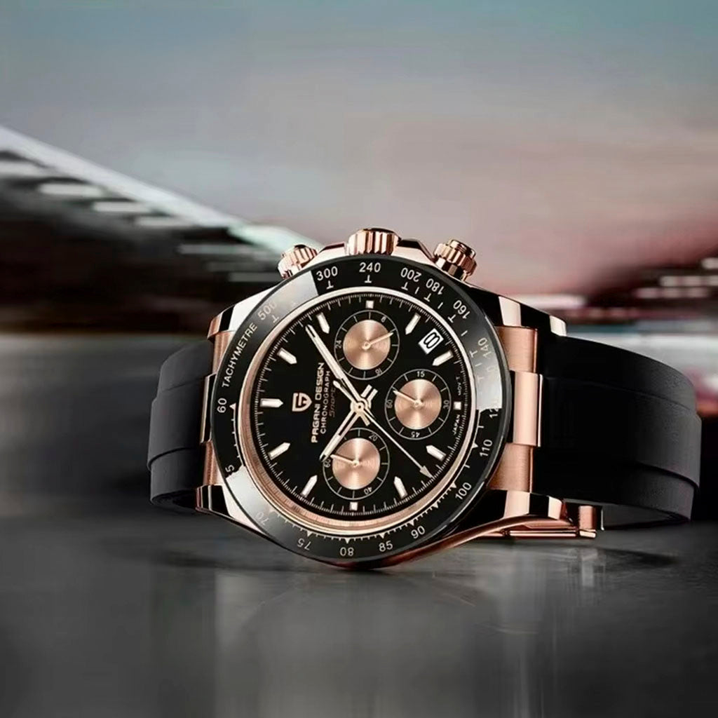 PGN Design Veraci Black Gold Sport Edition gold watch - product photo