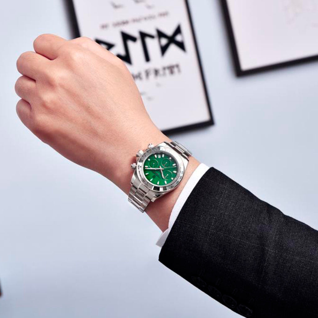 PGN Design Veraci Silver Emerald silver watch - product photo
