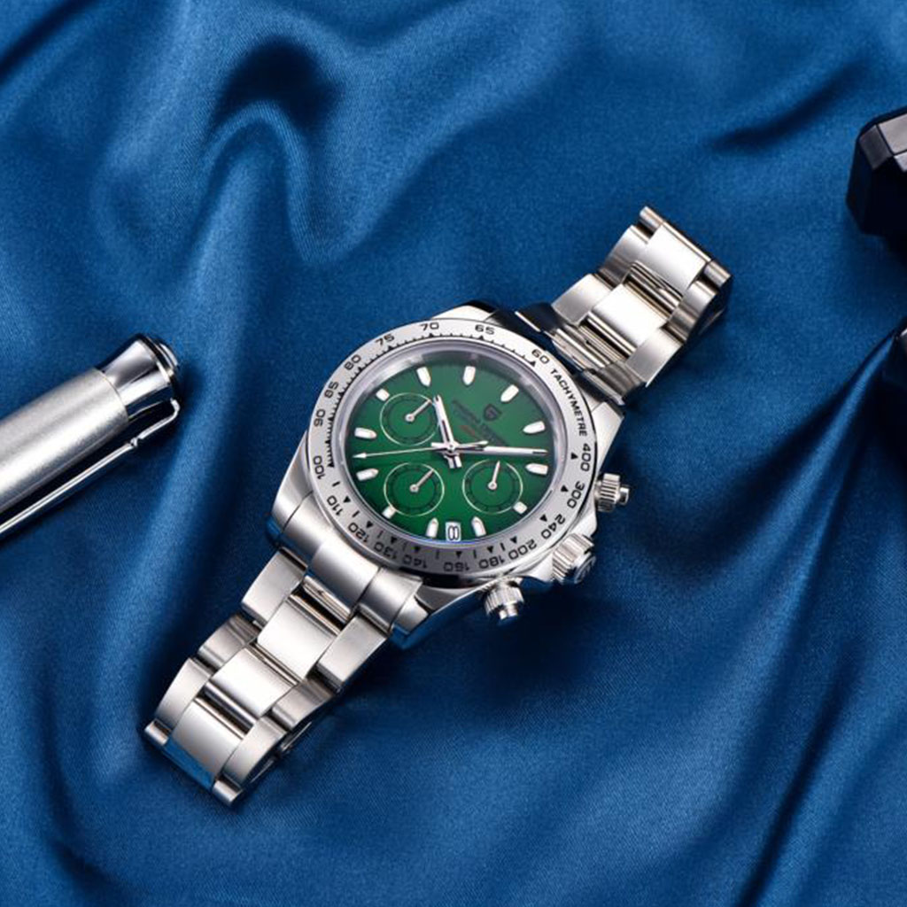 PGN Design Veraci Silver Emerald silver watch - product photo