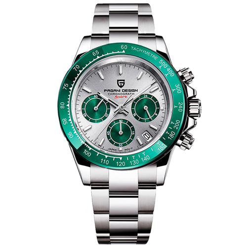 PGN Design Veraci Silver Green green watch - product photo