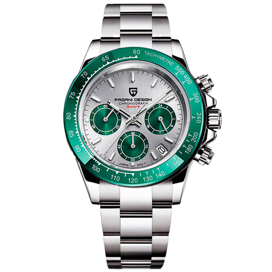 PGN Design Veraci Silver Green green watch - product photo