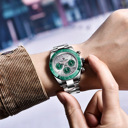 PGN Design Veraci Silver Green green watch - product photo