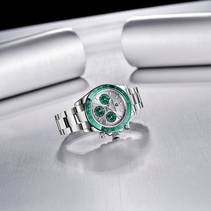 PGN Design Veraci Silver Green green watch - product photo