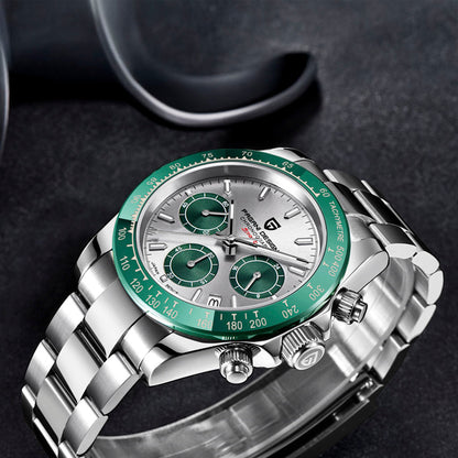 PGN Design Veraci Silver Green green watch - product photo