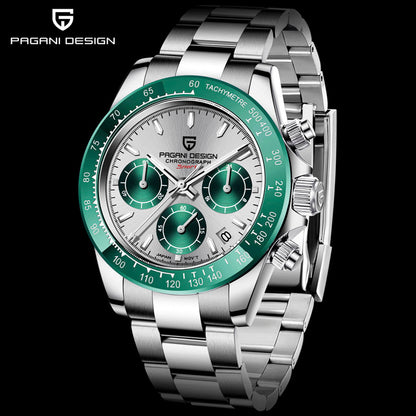 PGN Design Veraci Silver Green green watch - product photo