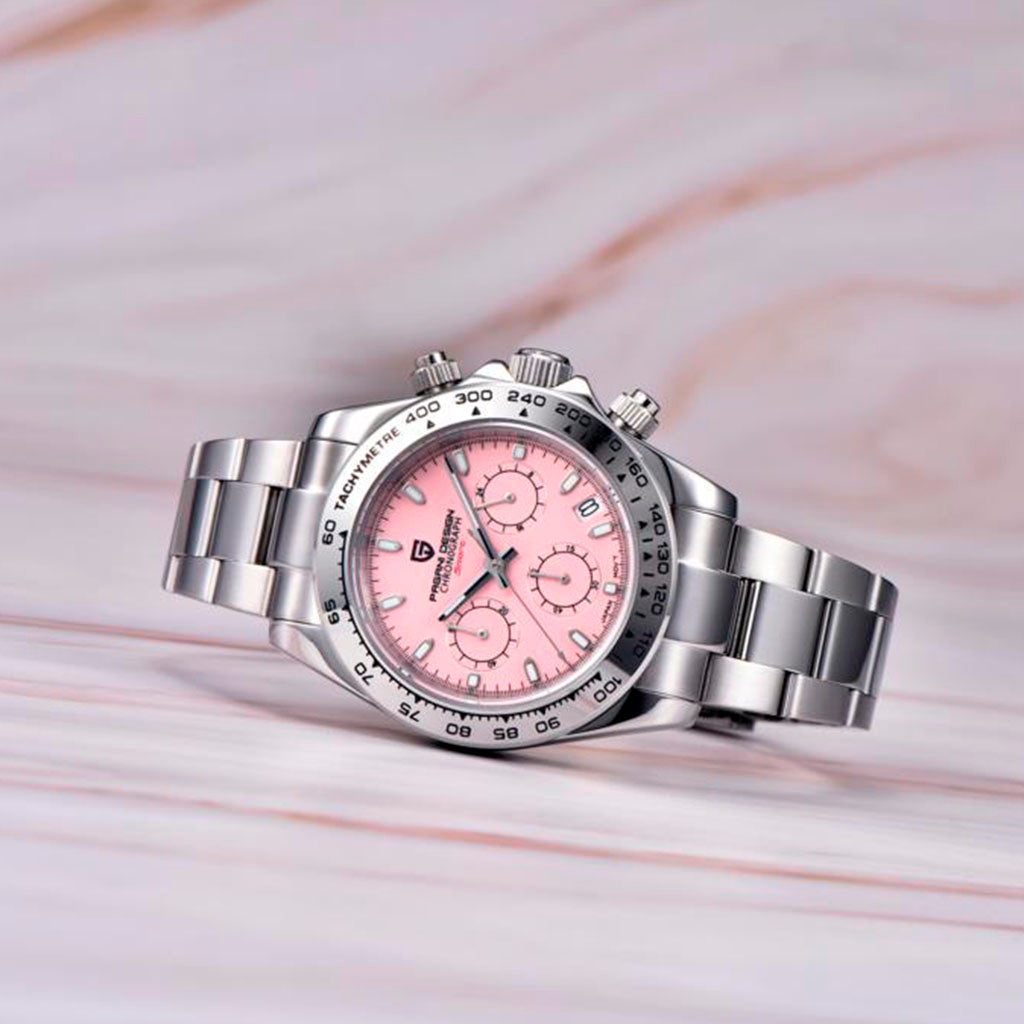 PGN Design Veraci Silver Pink silver watch - product photo