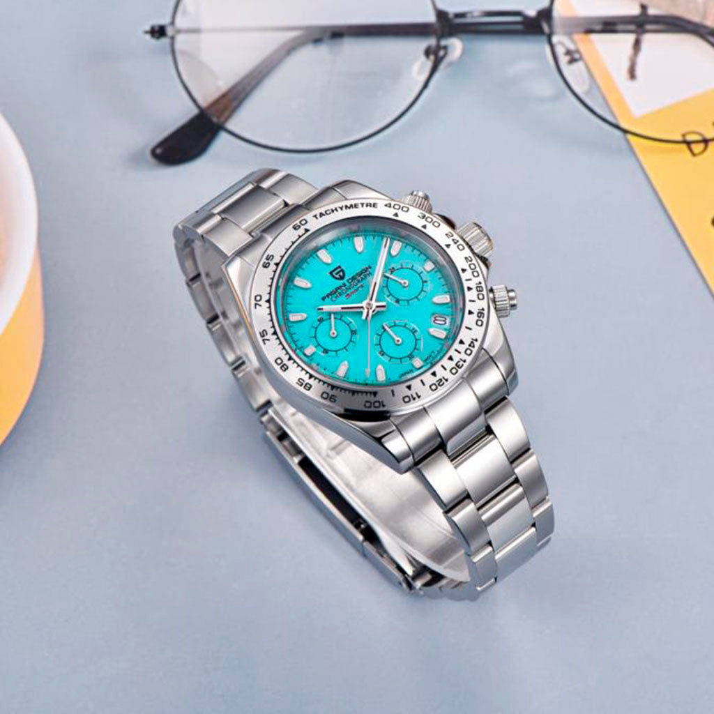 PGN Design Veraci Silver Turquoise silver watch - product photo