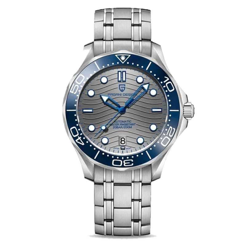 PGN Design Veracius Blue Pulseira de Aço blue watch - bracelet detail