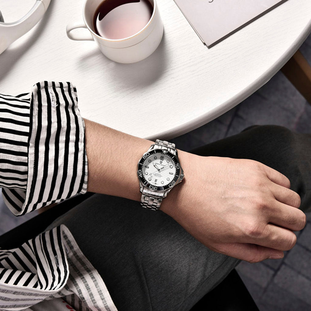 PGN Design Veracius White Pulseira de Aço white watch - product photo