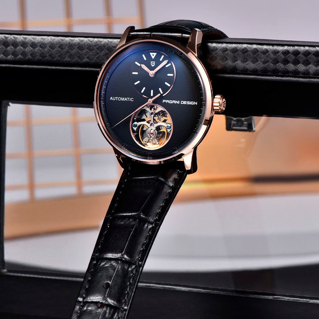 PGN Design Verona Gold Black gold watch - product photo