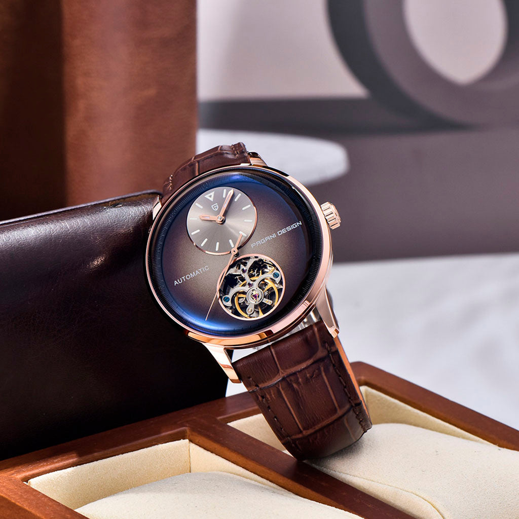 PGN Design Verona Gold Brown gold watch - product photo
