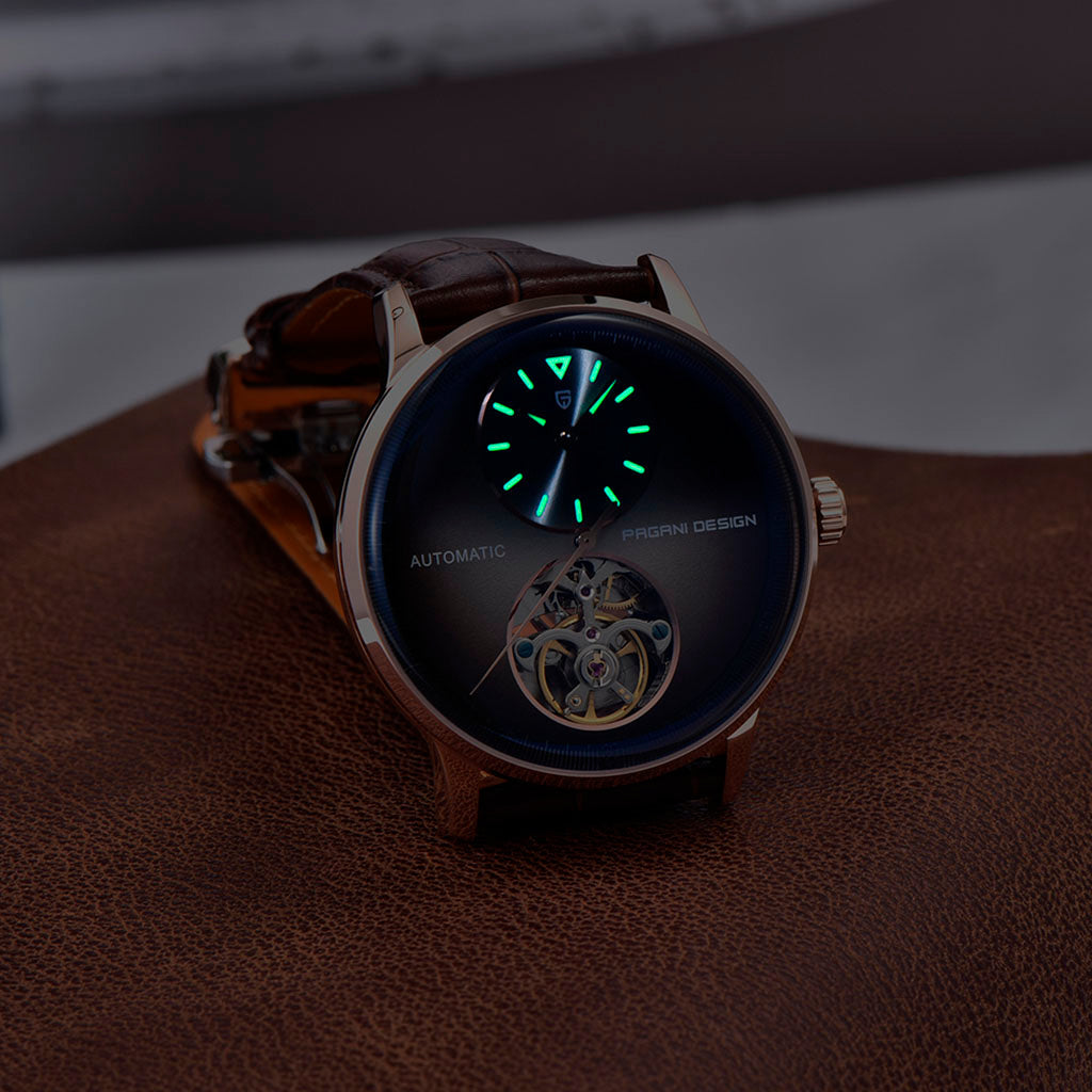 PGN Design Verona Gold Brown gold watch - product photo