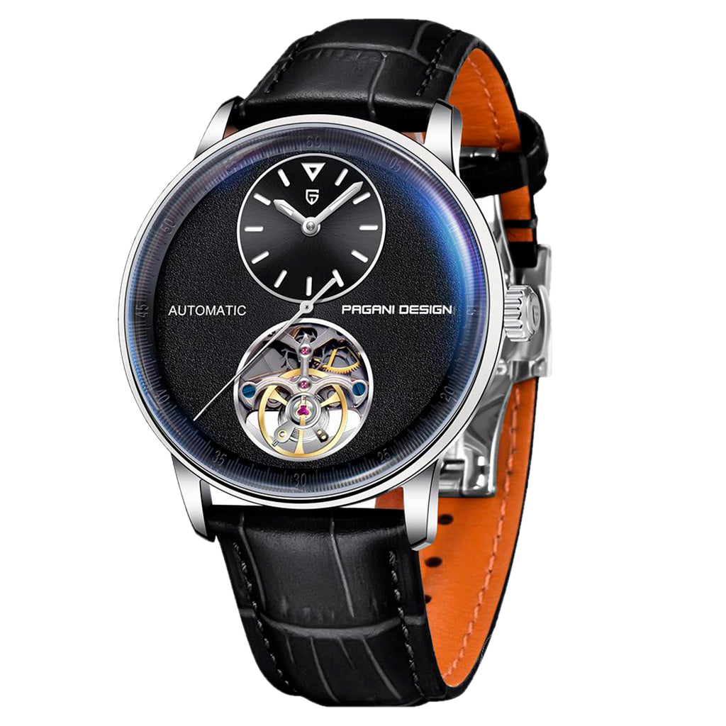 PGN Design Verona Silver Black silver watch - product photo