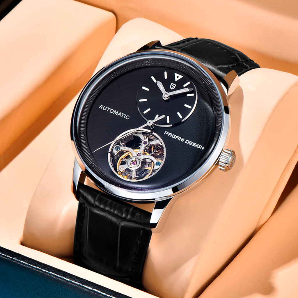 PGN Design Verona Silver Black silver watch - product photo