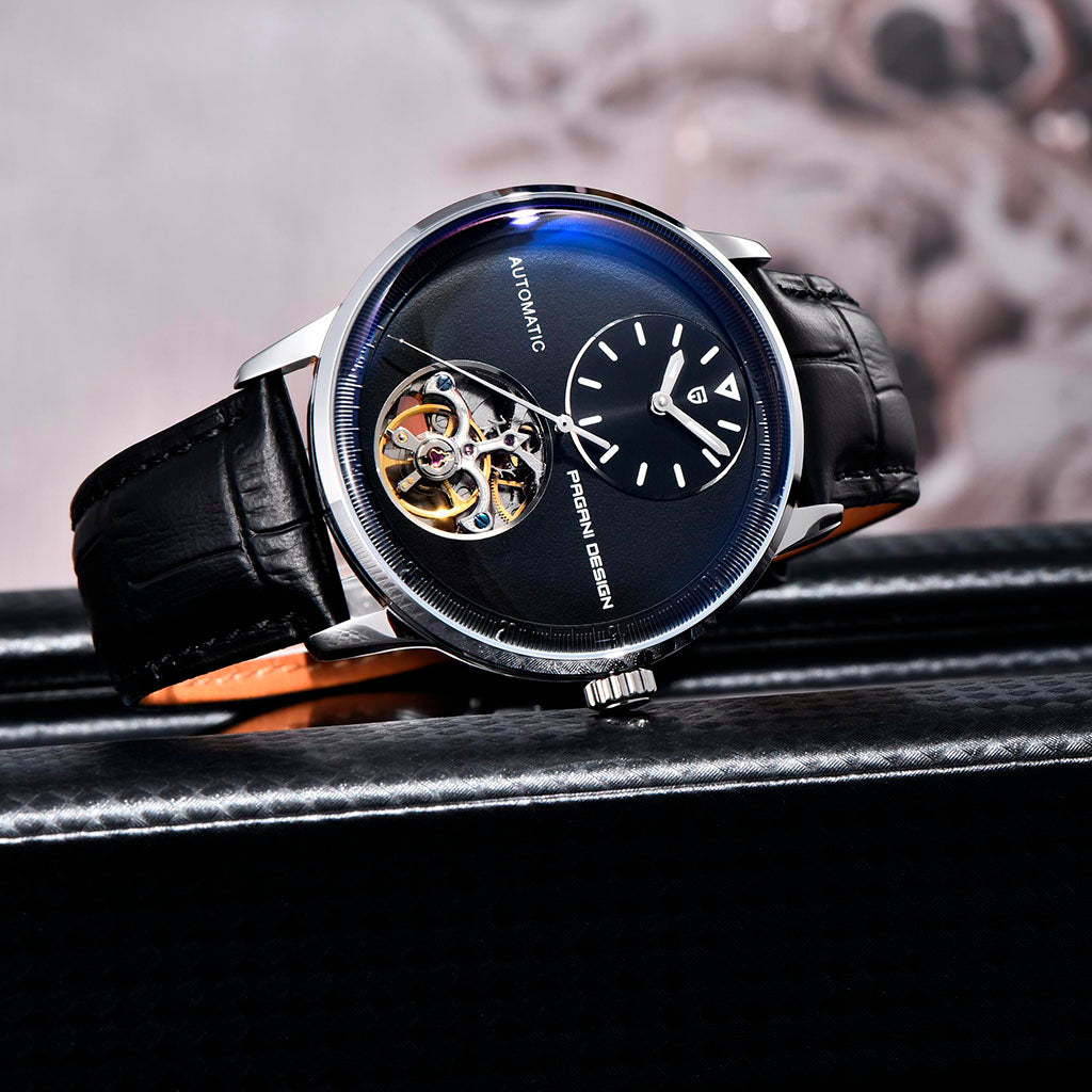 PGN Design Verona Silver Black silver watch - product photo