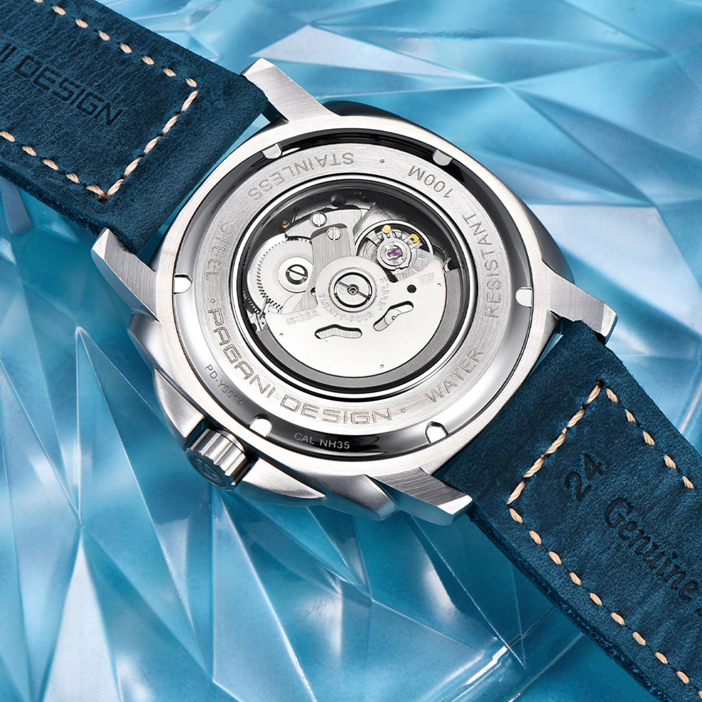 PGN Design Wave Silver Blue blue watch - product photo