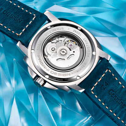 PGN Design Wave Silver Blue blue watch - product photo