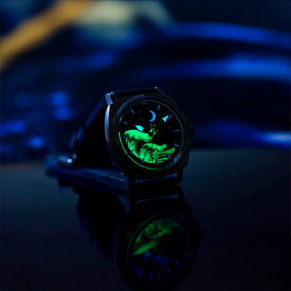 PGN Design Wave Silver Blue blue watch - product photo