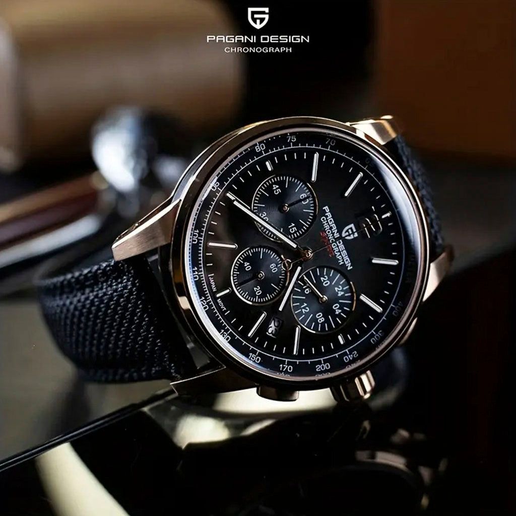 PGN Design Zermatt Black Gold Sport Edition gold watch - product photo
