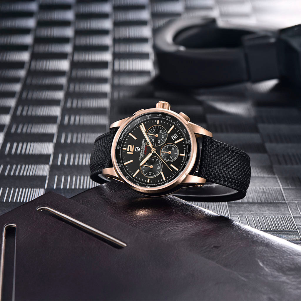 PGN Design Zermatt Black Gold Sport Edition gold watch - product photo