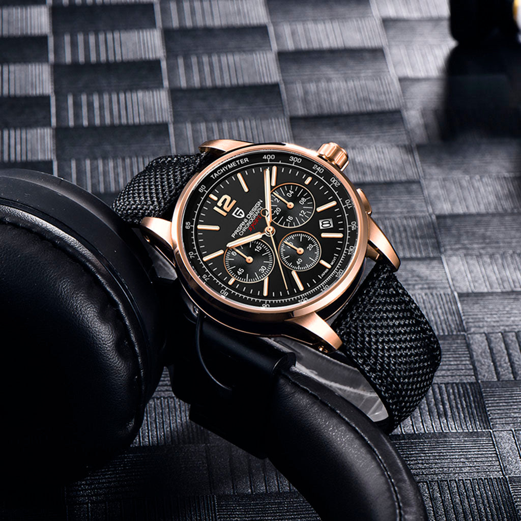 PGN Design Zermatt Black Gold Sport Edition gold watch - product photo